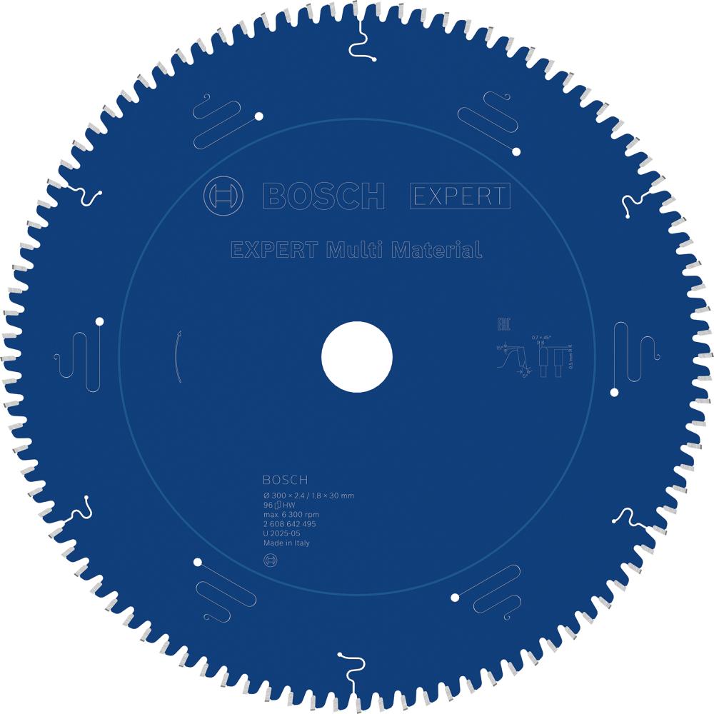 BOSCH EXPERT Multi Material Kreissägeblatt, 300x2,4/1,8x30 mm, Z96