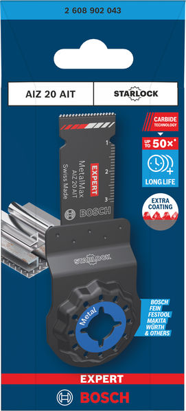 BOSCH EXPERT AIZ 20 AIT MetalMax Tauchsägeblatt, 20 x 40 mm BOSCH EXPERT AIZ 20 AIT MetalMax Tauchsägeblatt, 20 x 40 mm