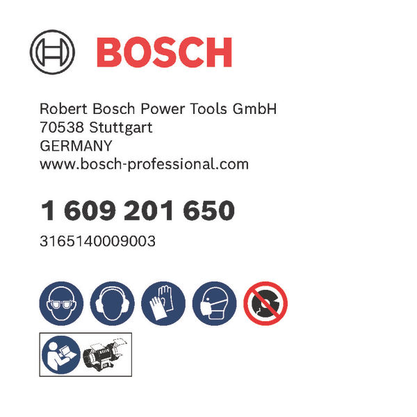 BOSCH PRO Metal Schleifscheibe, 150 x 20 x 20 mm, G60