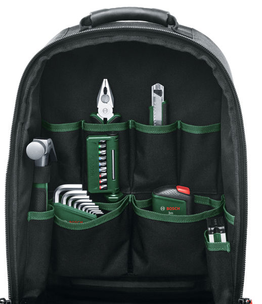 BOSCH Handwerkzeuge Werkzeugrucksack-Set 60-teilig