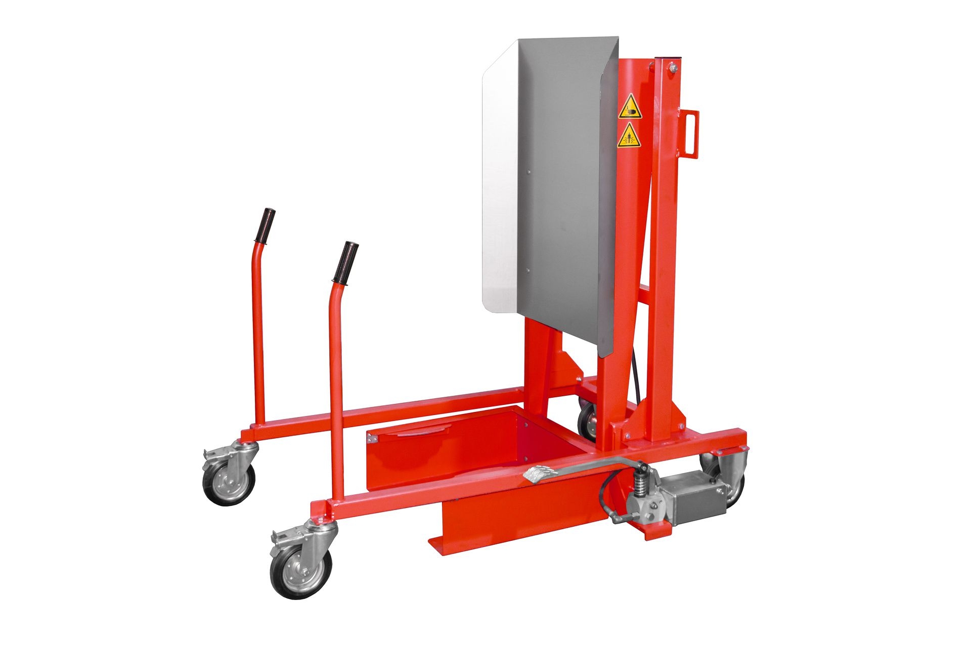 BAUER Mülltonnen-Kippstation MKS-F, lackiert, RAL 3000 Feuerrot BAUER Mülltonnen-Kippstation MKS-F, lackiert, RAL 3000 Feuerrot