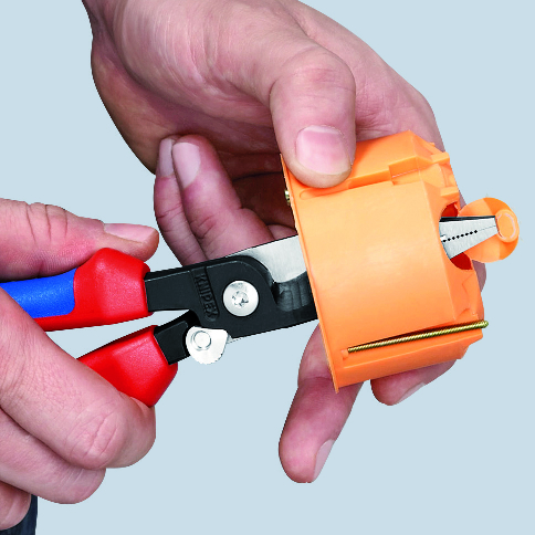KNIPEX KNIPEX 13 92 200 Elektro-Installationszange 200 mm schwarz atramentiert mit Mehrkomponenten-Hüllen poliert KNIPEX KNIPEX 13 92 200 Elektro-Installationszange 200 mm schwarz atramentiert mit Mehrkomponenten-Hüllen poliert