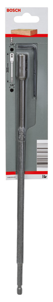BOSCH Verlängerung 1/4-Zoll, Sechskantschaft für Flachfräsbohrer Self Cut Speed, 305mm