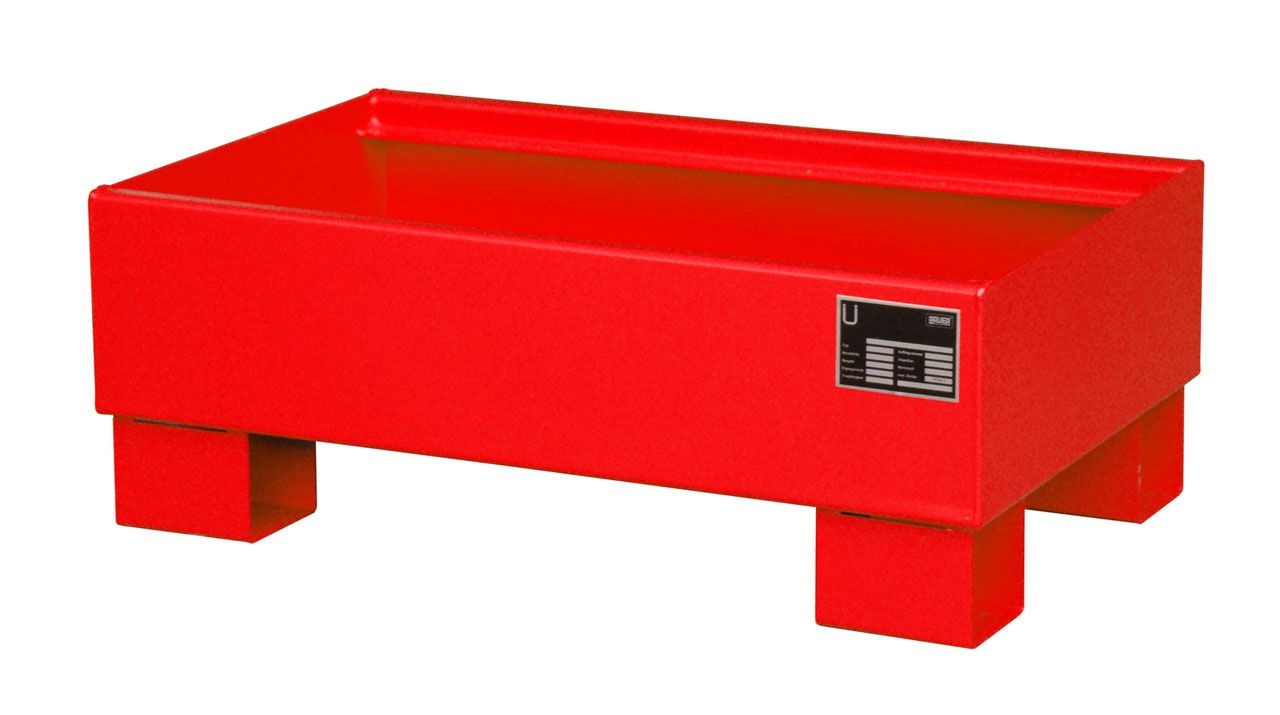 BAUER Auffangwanne AW 60-1, lackiert, Feuerrot BAUER Auffangwanne AW 60-1, lackiert, Feuerrot