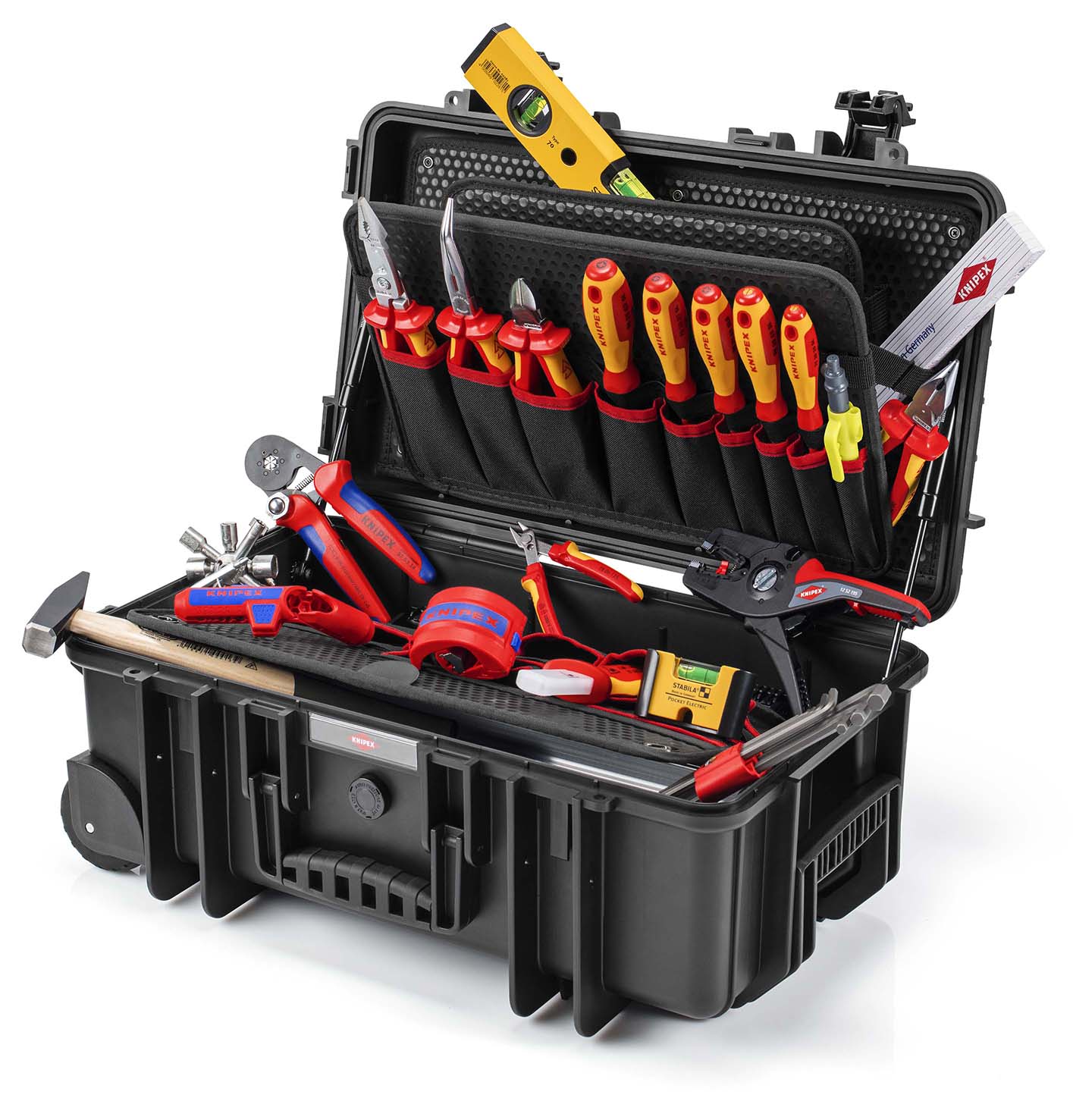 KNIPEX KNIPEX 00 21 33 E Werkzeugkoffer "Robust26 Move" Elektro 22-teilig 550 mm KNIPEX KNIPEX 00 21 33 E Werkzeugkoffer "Robust26 Move" Elektro 22-teilig 550 mm