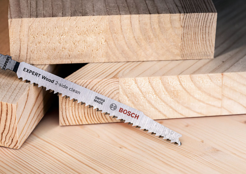 BOSCH EXPERT Wood 2-side clean T308B Stichsägeblatt, 3-tlg.