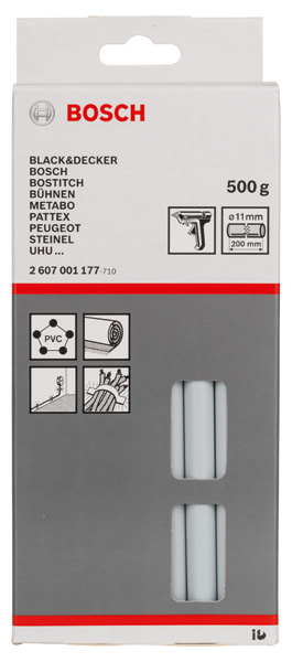 BOSCH Schmelzkleber, 11 x 200 mm, 500 g, grau