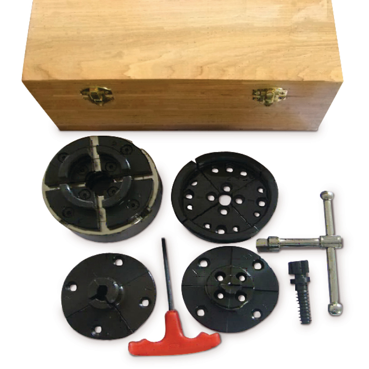 HOLZSTAR Vier-Backenfutter M33 x 3,5, Profi-Set