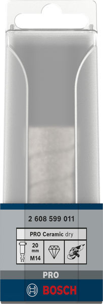BOSCH PRO Ceramic dry Bohrkrone, 20 x 35 mm, M14