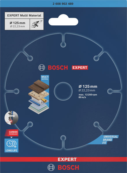 BOSCH EXPERT Multi Material Carbide-Trennscheibe, 125 x 22,23 mm