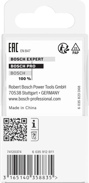 BOSCH PRO Abrundfräser, R 3/8", Schaft 1/4"