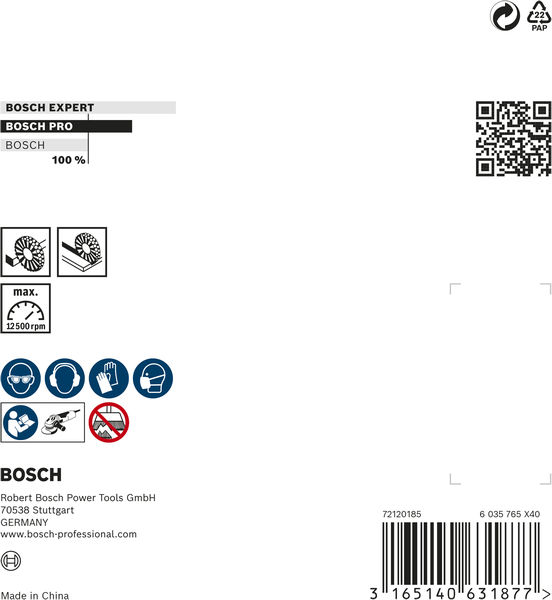 BOSCH PRO Stainless Steel clean Scheibenbürste, 115 x 0,3 mm, Gewinde