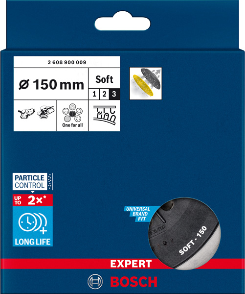 BOSCH EXPERT Mulitloch-Stützteller, 150mm, weich, M8