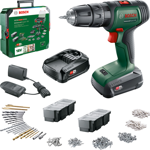 BOSCH Akku-Schlagbohrmaschine UniversalImpact 18V + SystemBox BOSCH Akku-Schlagbohrmaschine UniversalImpact 18V + SystemBox
