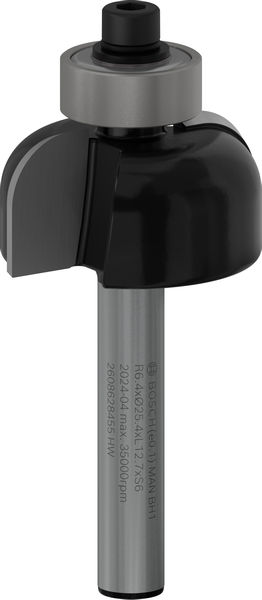 BOSCH PRO Hohlkehlfräser, R 6,4, Schaft 6 mm