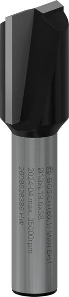 BOSCH PRO Nutfräser, zweischneidig, Ø 13 x L 19,6, Schaft 8 mm