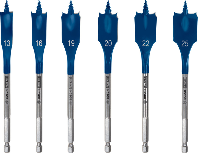 BOSCH EXPERT Self Cut Speed Flachfräsbohrer, 6tlg.13-25mm BOSCH EXPERT Self Cut Speed Flachfräsbohrer, 6tlg.13-25mm