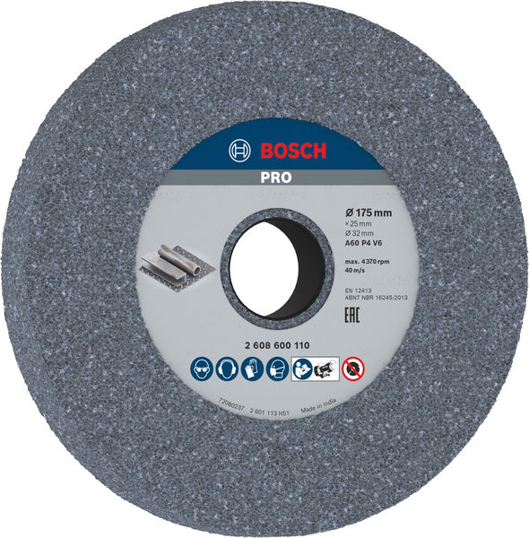 BOSCH PRO Metal Schleifscheibe, 175 x 25 x 32 mm, G60