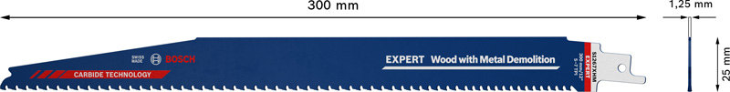 BOSCH EXPERT S1267XHM Wood with Metal Demolition Säbelsägeblatt, 10-tlg. BOSCH EXPERT S1267XHM Wood with Metal Demolition Säbelsägeblatt, 10-tlg.