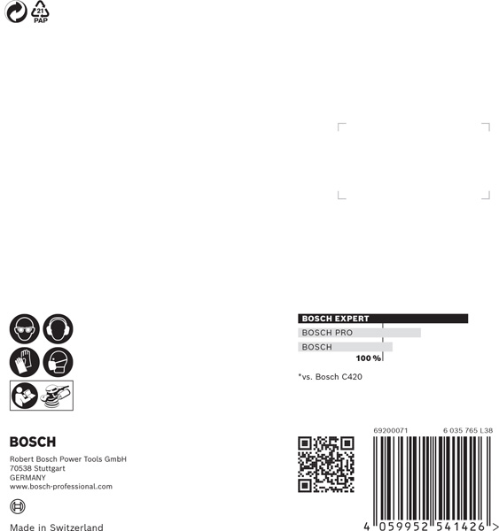 BOSCH EXPERT C470 Schleifscheibe, 125mm, K60, 8 Löcher, 5-tlg. BOSCH EXPERT C470 Schleifscheibe, 125mm, K60, 8 Löcher, 5-tlg.