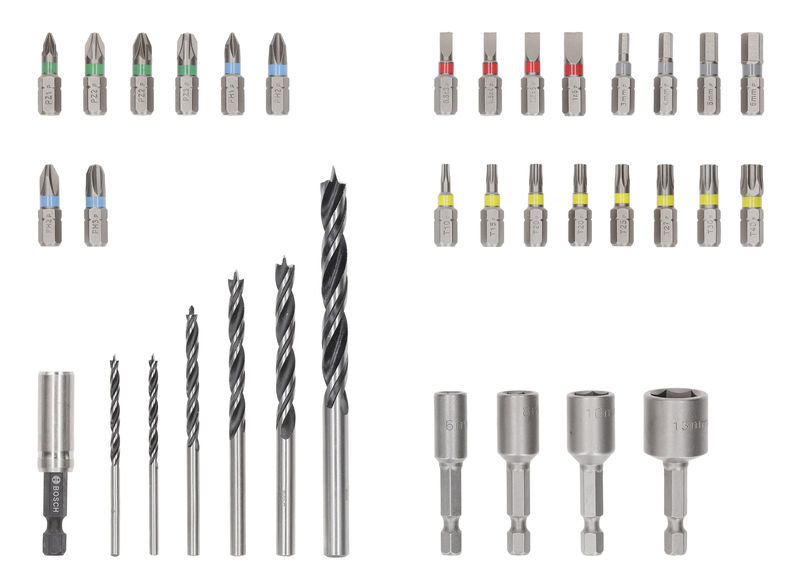 BOSCH Extra Hard Schrauberbit- und PRO Wood Bohrer-Set, 35-tlg. BOSCH Extra Hard Schrauberbit- und PRO Wood Bohrer-Set, 35-tlg.