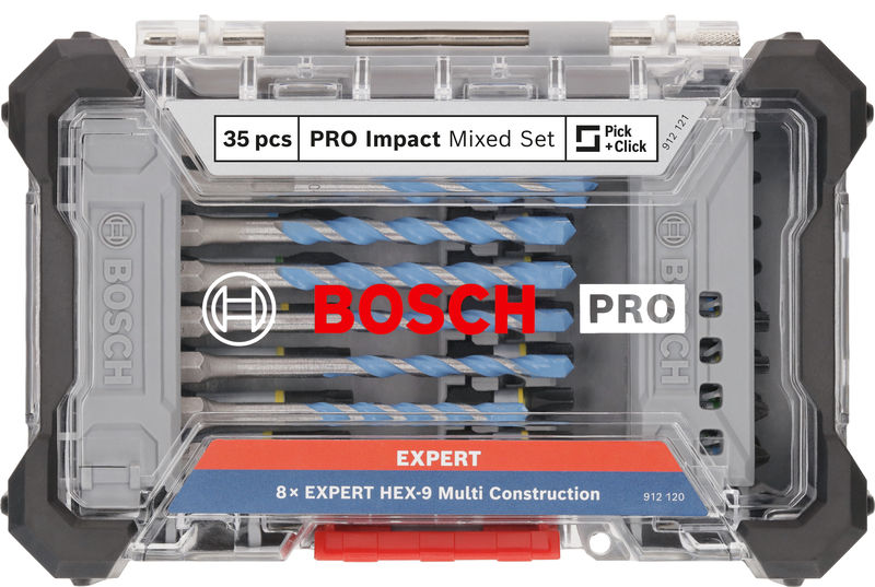 BOSCH PRO Impact Gemischtes Set, Display, 6 x 35-tlg