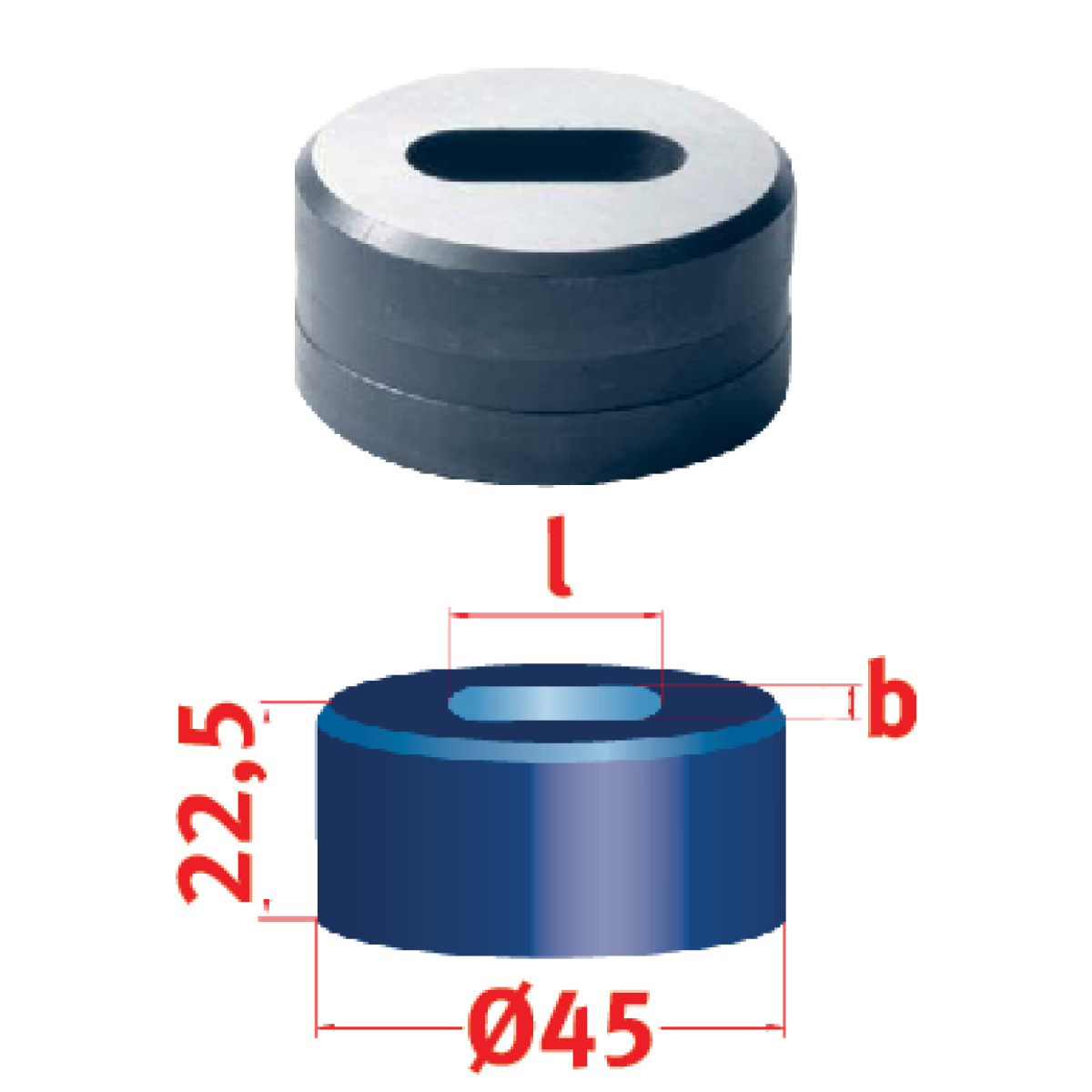 STÜRMER Langlochmatrize Metallkraft Nr.45 10,0 x 31,0 mm