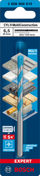 BOSCH EXPERT CLY-9 Multi Construction Bohrer, 6.5x60x100 mm BOSCH EXPERT CLY-9 Multi Construction Bohrer, 6.5x60x100 mm