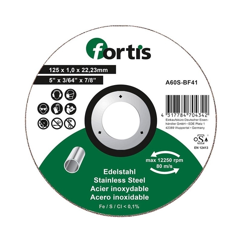 FORTIS Trennscheibe Stahl Ø115x1,0mm
