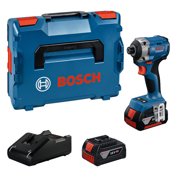 BOSCH Akku-Drehschlagschrauber GDR 18V-215, 2 x Akku GBA 18V 4.0Ah, L-BOXX 136 BOSCH Akku-Drehschlagschrauber GDR 18V-215, 2 x Akku GBA 18V 4.0Ah, L-BOXX 136