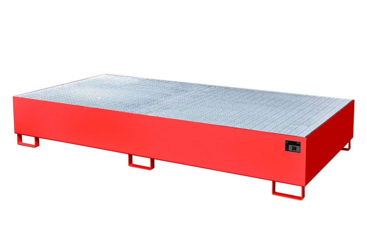 BAUER Auffangwanne AW 1000-2, lackiert, Feuerrot
