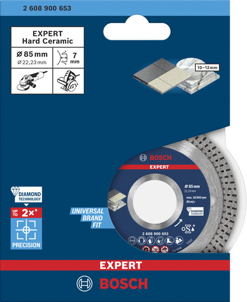 BOSCH EXPERT Hard Ceramic Diamanttrennscheibe, 85x22,23 mm