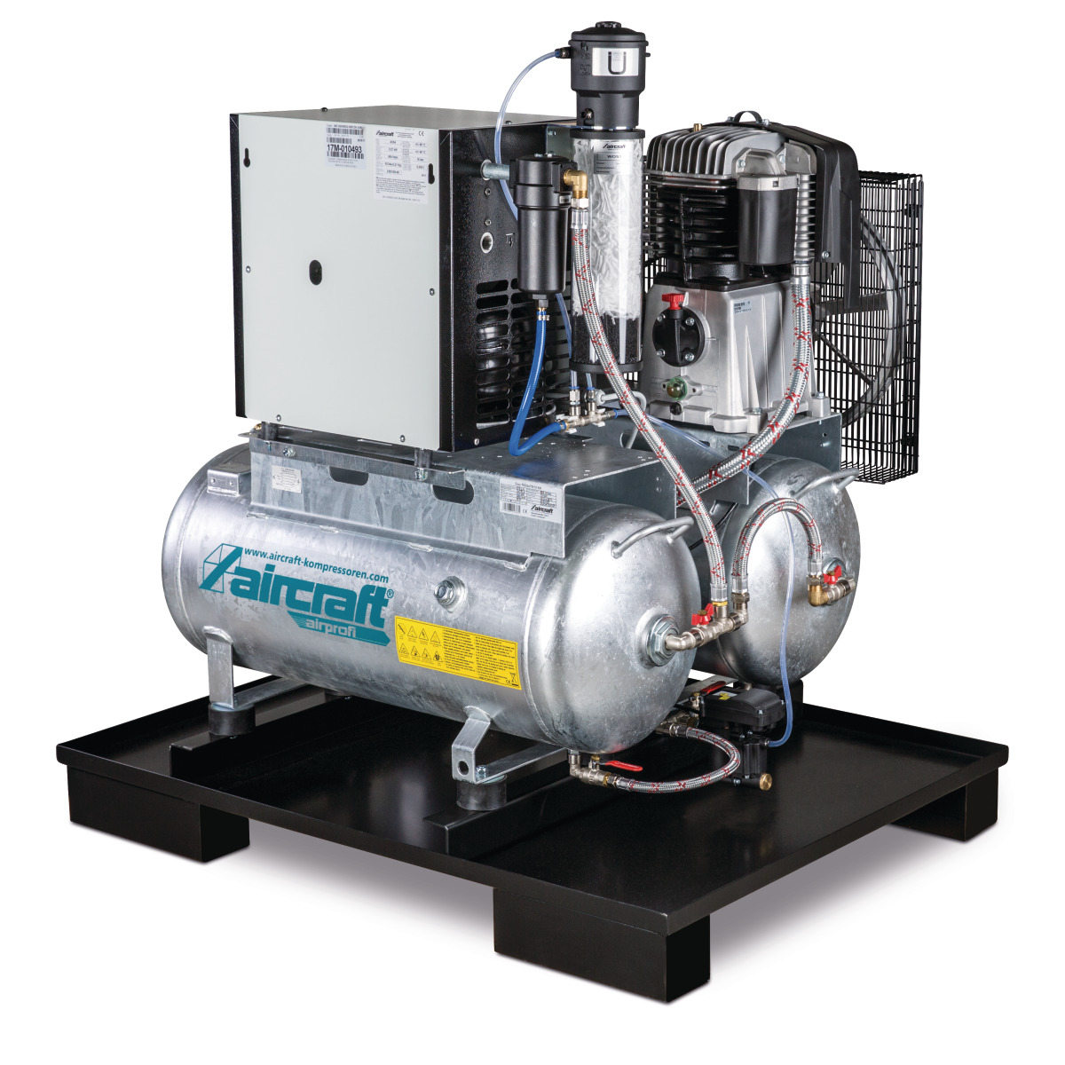 AIRCRAFT Stationärer Kolbenkompressor AIRPROFI DUO 703/2x75/13 KK AIRCRAFT Stationärer Kolbenkompressor AIRPROFI DUO 703/2x75/13 KK