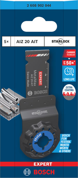 BOSCH EXPERT AIZ 20 AIT MetalMax Tauchsägeblatt, 20 x 40 mm, 5-tlg. BOSCH EXPERT AIZ 20 AIT MetalMax Tauchsägeblatt, 20 x 40 mm, 5-tlg.