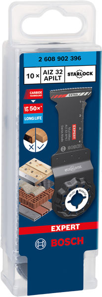 BOSCH EXPERT MultiMax AIZ 32 APILT Tauchsägeblatt für Multifunktionswerkzeuge, 10?tlg.