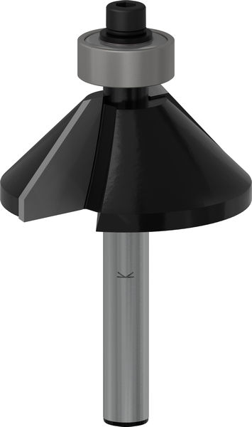 BOSCH Fasefräser, 6 mm, D1 34,9 mm, B 11,1 mm, L 14,7 mm, G 56 mm, 45°
