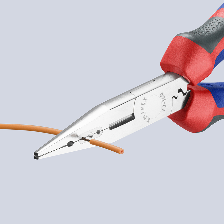 KNIPEX KNIPEX 13 05 160 Verdrahtungszange 160 mm verchromt gummierter Griff KNIPEX KNIPEX 13 05 160 Verdrahtungszange 160 mm verchromt gummierter Griff