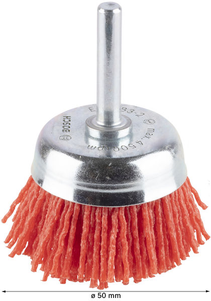 BOSCH PRO Multi Material clean Topfbürste, gerader Schaft, 50 x 1 mm