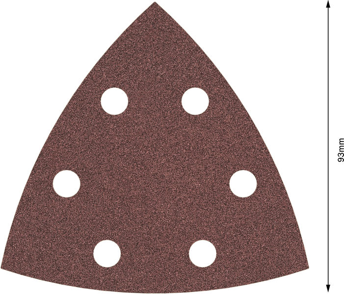 BOSCH PRO F460 Schleifblatt, 93 x 93 mm; G80, 5-tlg. BOSCH PRO F460 Schleifblatt, 93 x 93 mm; G80, 5-tlg.