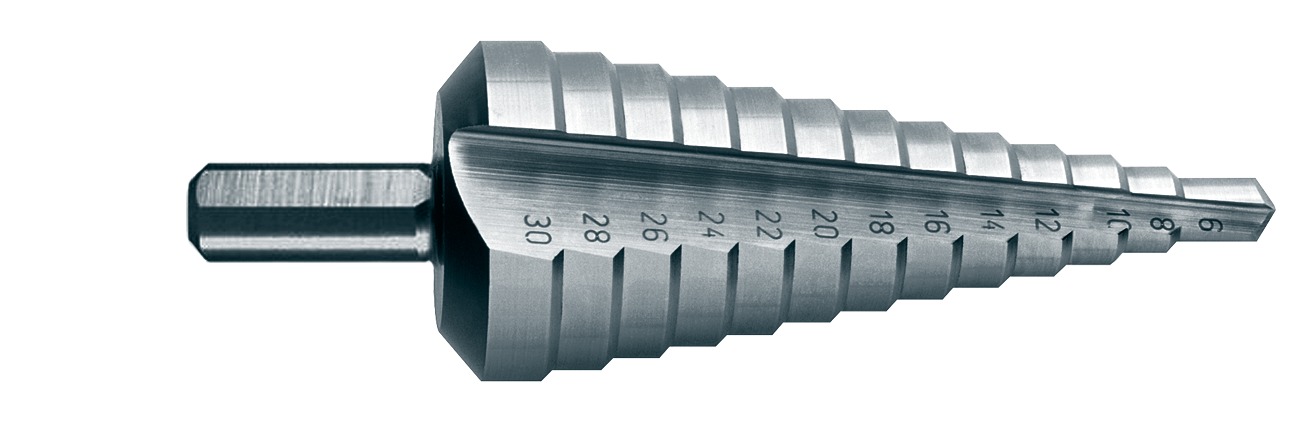 PROJAHN Stufenbohrer gerade Nut ECO HSS-G Ø 4-12mm