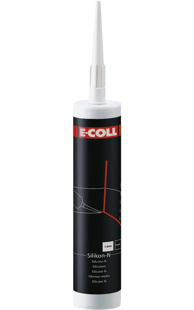 E-COLL Silikon-N Dichtmasse weiß 310ml Kartusche E-COLL Silikon-N Dichtmasse weiß 310ml Kartusche