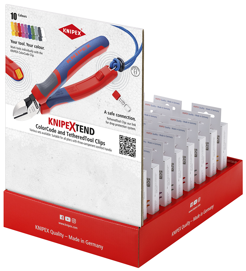 KNIPEX KNIPEX 00 18 01 V47 Verkaufsdisplay TEND 1 24-teilig Farbauswahl 1 350 mm