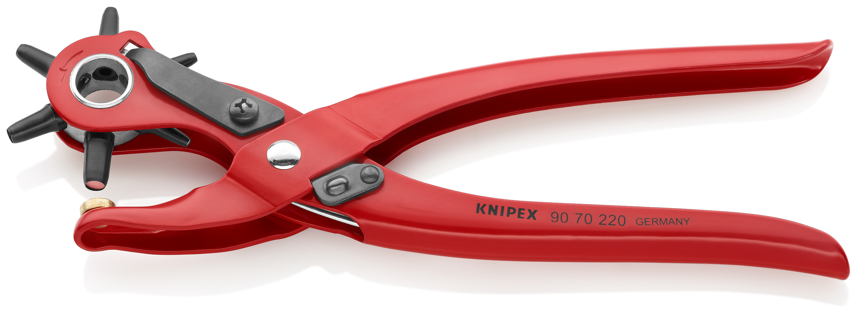 KNIPEX KNIPEX 90 70 220 Revolverlochzange 220 mm rot pulverbeschichtet KNIPEX KNIPEX 90 70 220 Revolverlochzange 220 mm rot pulverbeschichtet