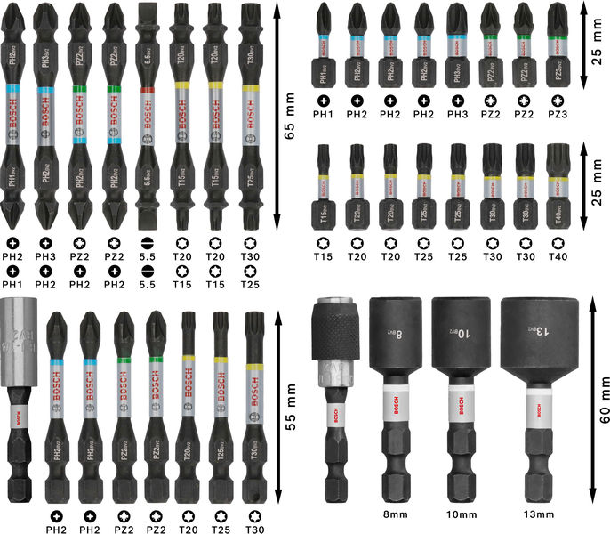 BOSCH PRO Impact Schrauberbit Set, 36-tlg. BOSCH PRO Impact Schrauberbit Set, 36-tlg.