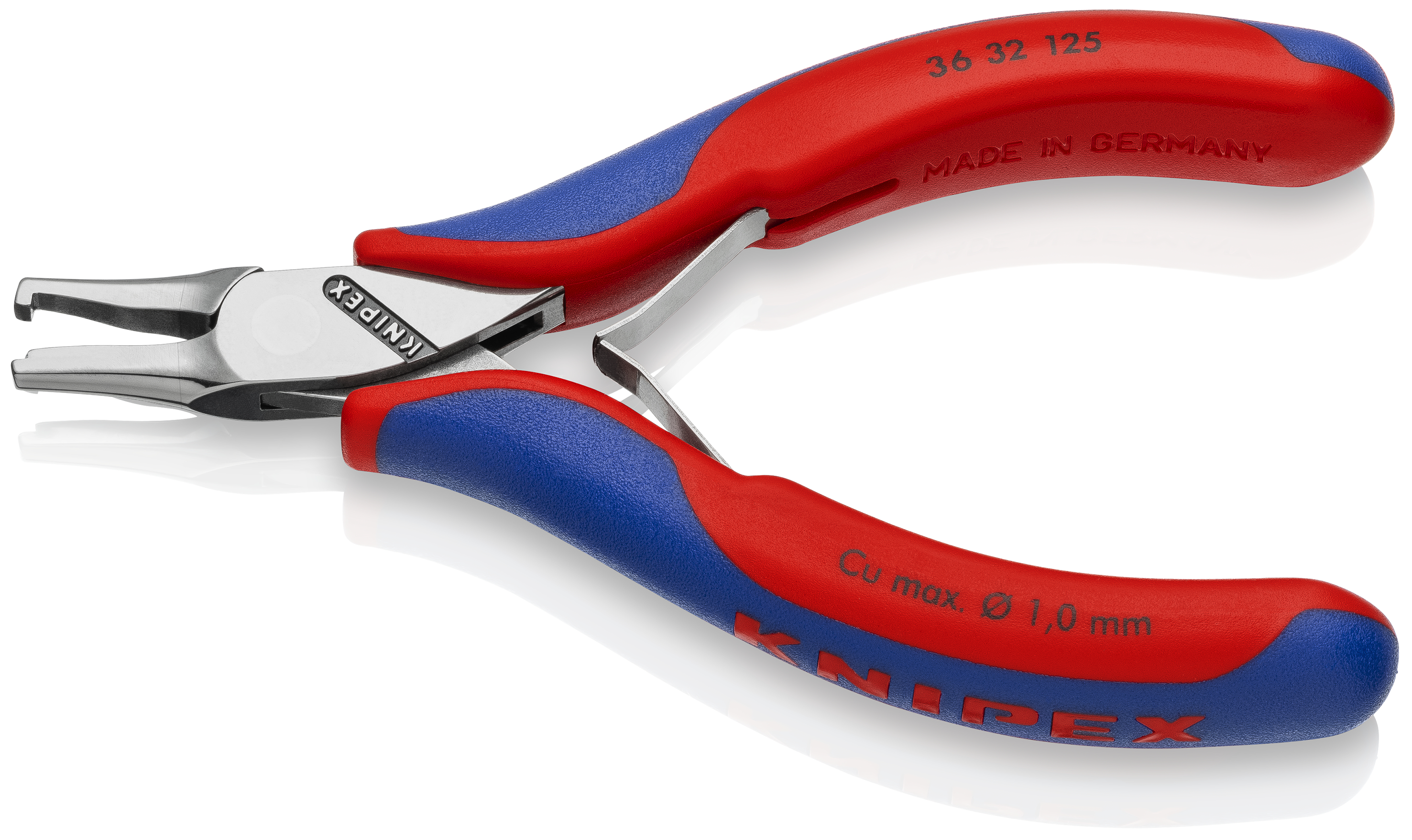 KNIPEX KNIPEX 36 32 125 Elektronik-Bestückungszange 125 mm mit Mehrkomponenten-Hüllen spiegelpoliert KNIPEX KNIPEX 36 32 125 Elektronik-Bestückungszange 125 mm mit Mehrkomponenten-Hüllen spiegelpoliert