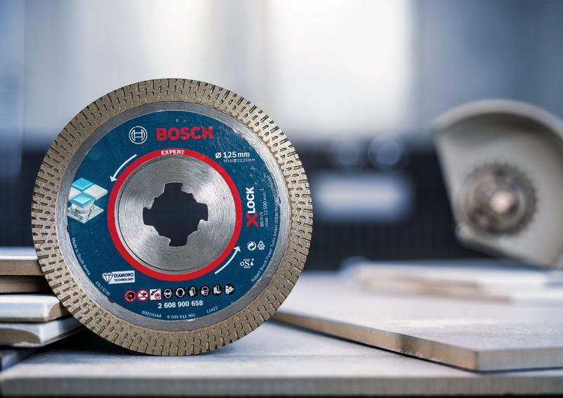 BOSCH EXPERT HardCeramic X-LOCK Diamanttrennscheibe, 125 x 22.23 x 1.4 x 10 mm BOSCH EXPERT HardCeramic X-LOCK Diamanttrennscheibe, 125 x 22.23 x 1.4 x 10 mm
