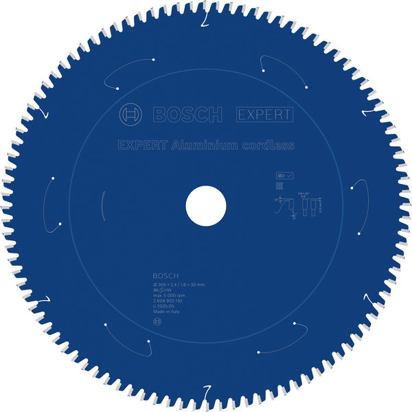 BOSCH EXPERT Aluminium Kreissägeblatt, 305x30x2.4 mm, Z96