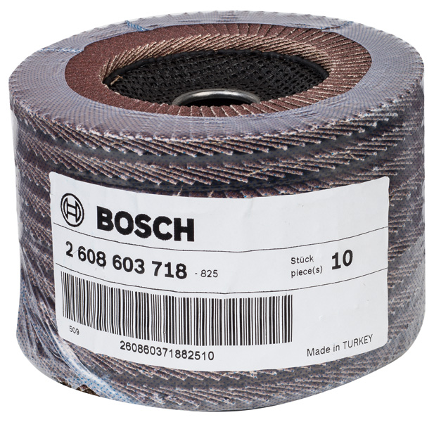 BOSCH Fächerschleifscheibe X431 Standard for Metal, gerade, 125 mm, 80, Glasgewebe