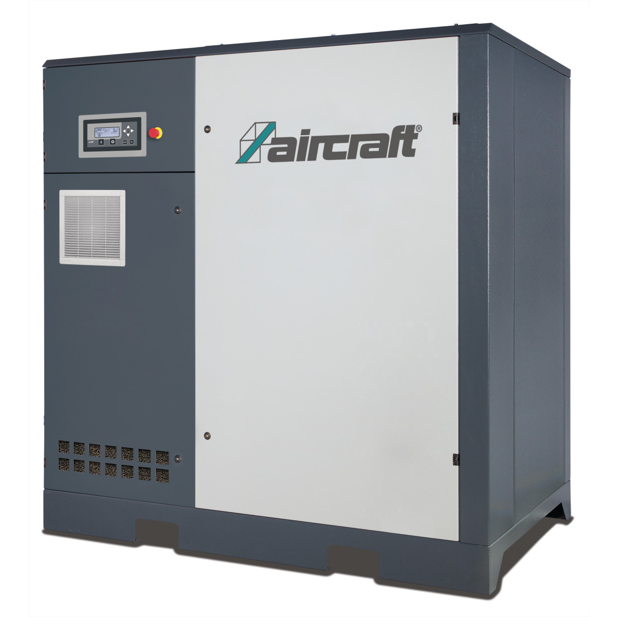 AIRCRAFT Schraubenkompressor mit Rippenbandriemenantrieb (Bodeninstallation mit Frequenzregelung) A-PLUS 56-10 VS AIRCRAFT Schraubenkompressor mit Rippenbandriemenantrieb (Bodeninstallation mit Frequenzregelung) A-PLUS 56-10 VS