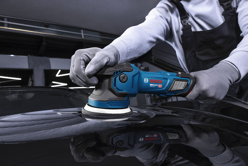 BOSCH Polierer GPX9-125S, Schwamm 130 mm, Bosch Professional Werkzeugtasche